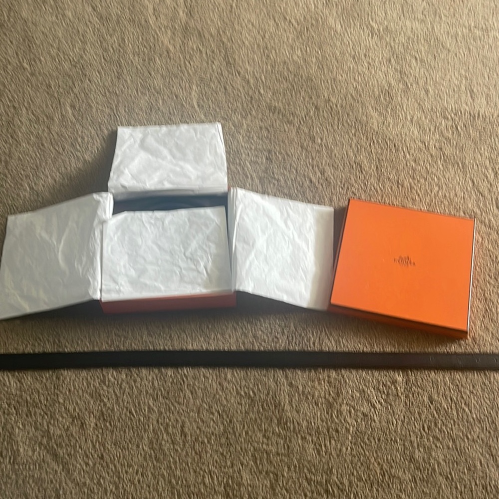 Hermés reversible leather belt